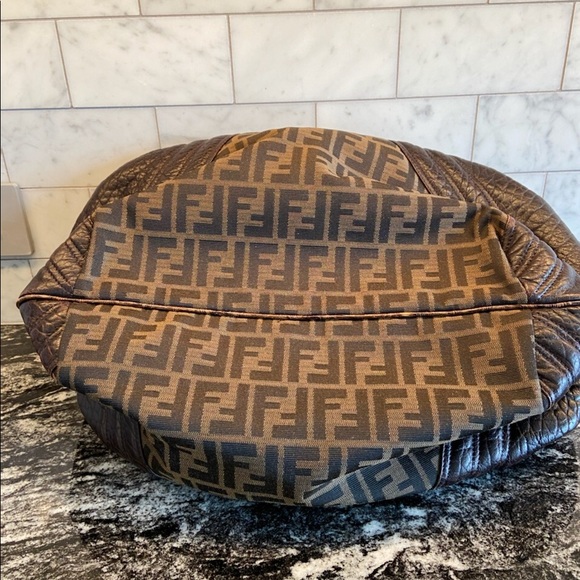 Authentic Fendi Borsa Spy Zucca Nappa Tobacco - Picture 4 of 11